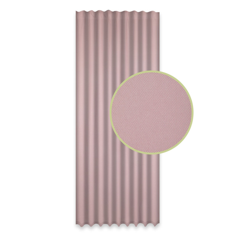 Zasłona z tasmą GLOW CHIC 140x270 różowy